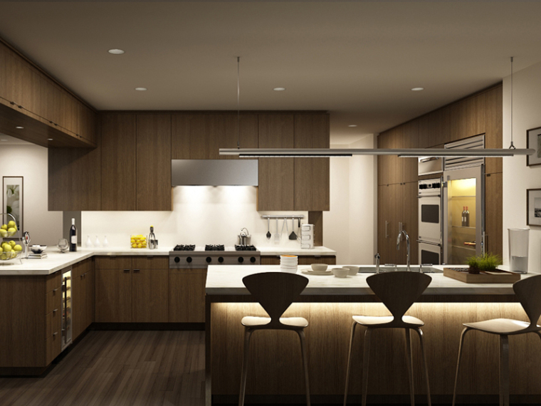 简欧开放式厨房3d模型资料下载-开放式厨房3D模型下载