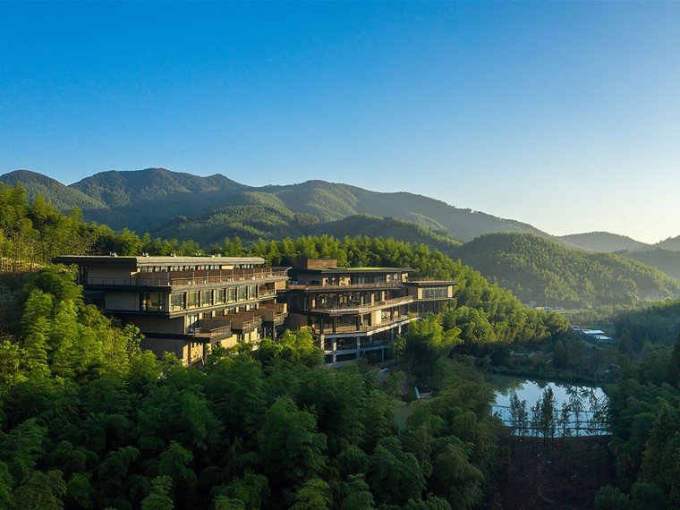 空中花园游泳池资料下载-浙江慧心谷度假村