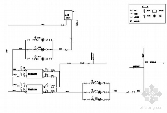 中央空调高效机房设计图资料下载-某超市中央空调系统设计图