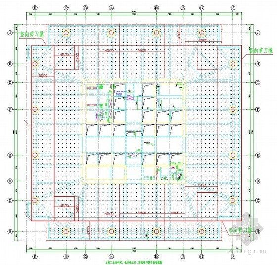 高支模工程施工平面图资料下载-[广东]办公楼工程高支模施工方案(计算书、平面图)