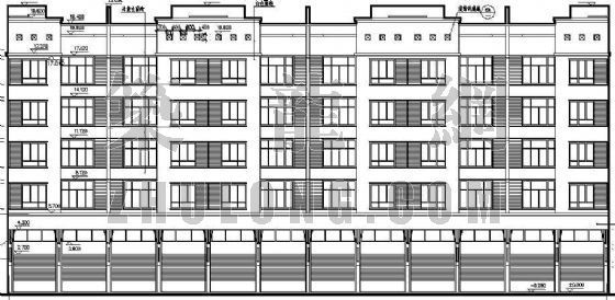 五层底商住宅楼资料下载-某沿街商业住宅楼建筑设计方案