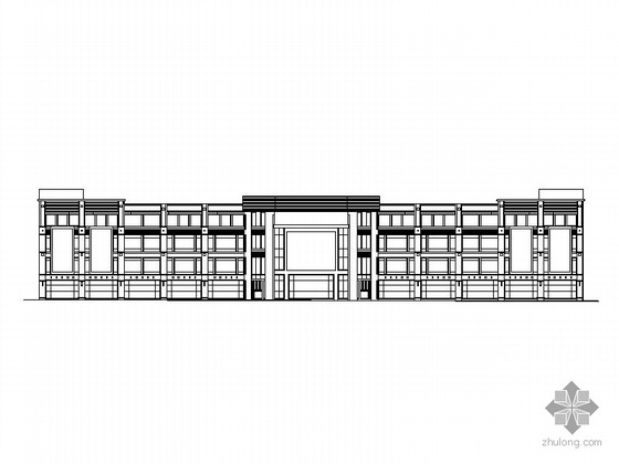 商业扶梯大样资料下载-[大连]某四层综合商业市场建筑施工图