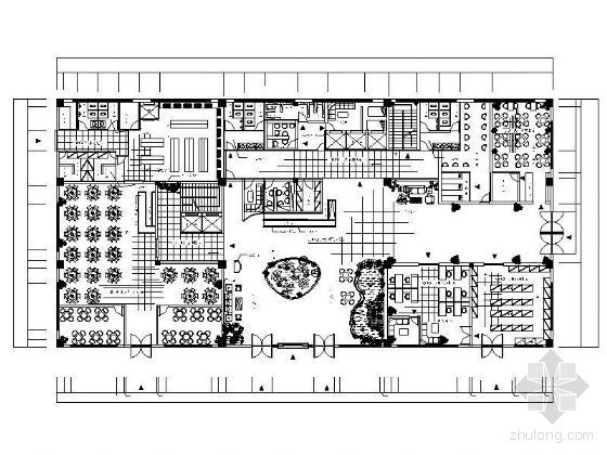 酒店设计案例平面图资料下载-某酒店装饰设计平面图