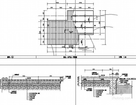 木质平台施工大样- 