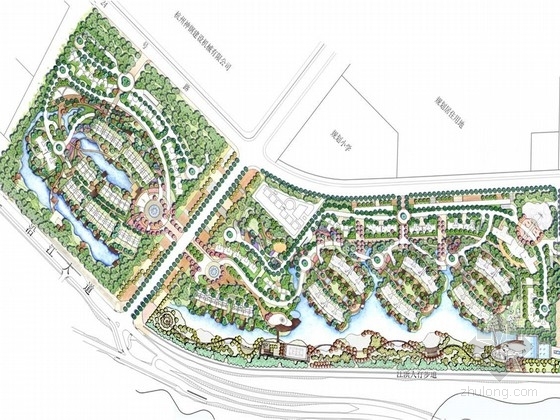 小区绿化带改造休闲区方案资料下载-[杭州]城市住宅区绿化带景观设计方案