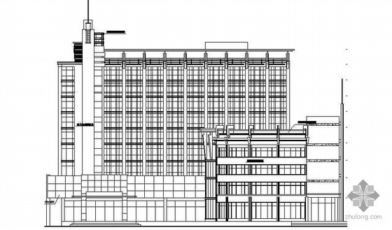 五层综合楼建筑设计资料下载-某综合楼建筑设计方案