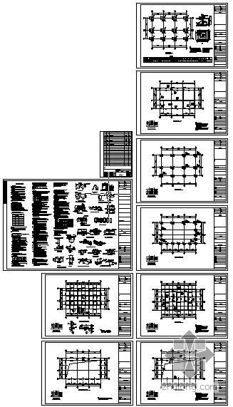 发电机dwg资料下载-某发电机房、维修车间结构施工图