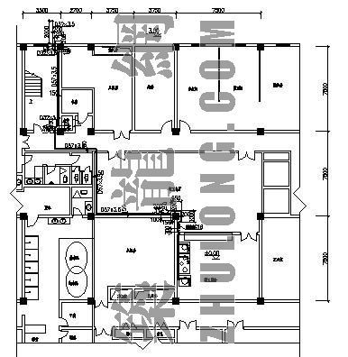 多层室内燃气设计平面图纸资料下载-室内燃气管道设计图