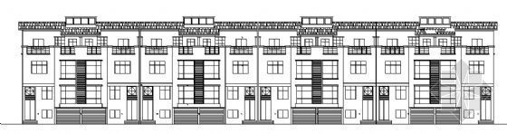 三层医疗建筑CAD资料下载-某三层联排别墅建筑方案