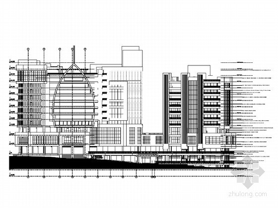 国外设计概念方案ppt资料下载-[国外设计]某十三层商业综合楼建筑方案图