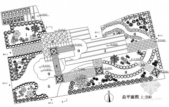 小游园CAD设计资料下载-小游园景观设计方案