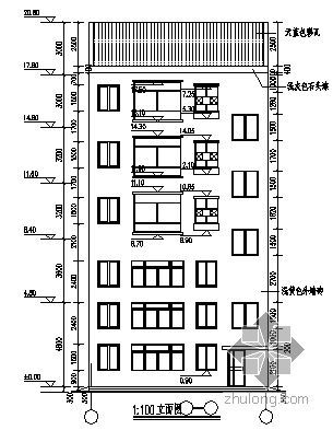 某五层小型商住楼建筑施工图-2