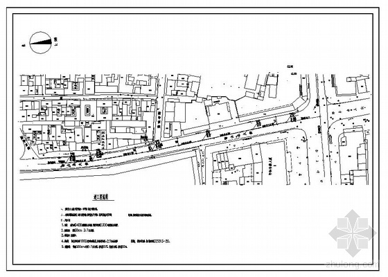 市政给排水工程工程图纸资料下载-邯郸市某大街污水工程图纸