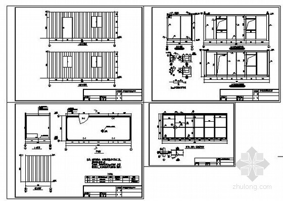 工地办公区布置图DWG资料下载-某施工工地临时办公楼结构设计图
