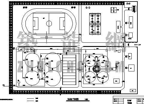 污水厂施工平面布局图资料下载-污水处理厂平面图