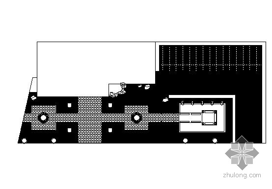 水池喷泉详细施工图资料下载-某售楼处广场景观施工图