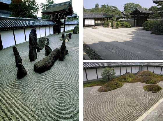 日本办公庭院设计资料下载-日本园林枯山水庭院景观解析