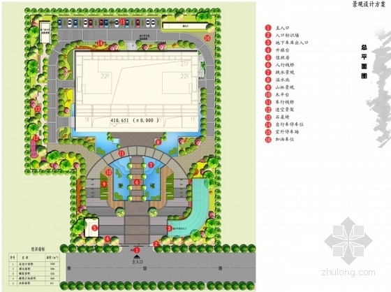 政务服务中心建筑方案资料下载-[陕西]电子政务服务中心景观设计方案