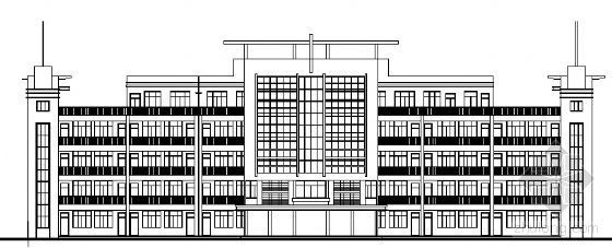 5层框架教学楼建筑施工图资料下载-某五层中学教学楼建筑施工图
