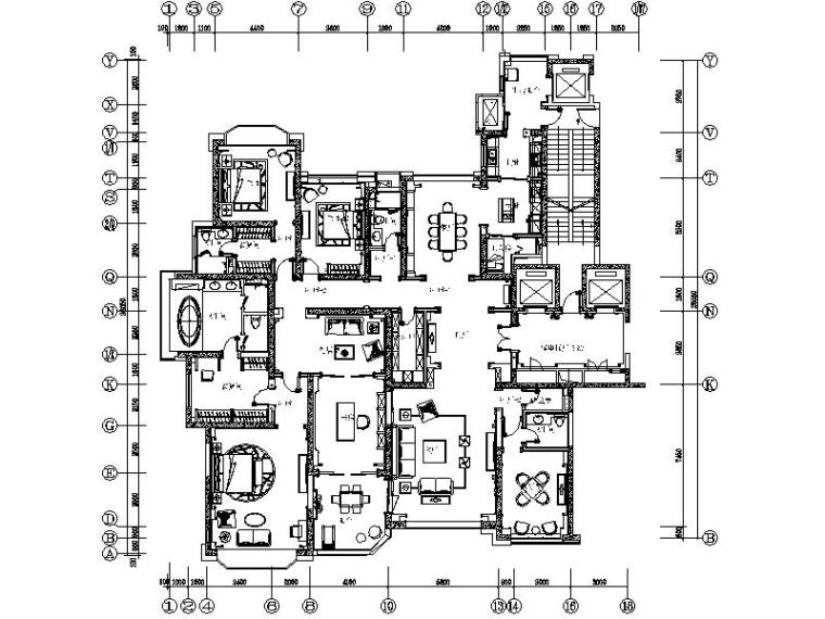 室内设计方案施工节点图资料下载-[太原]楼盘顶级豪华样板间室内设计施工图（含方案、效果图）