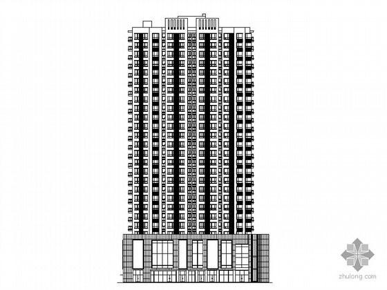 二十六层商住资料下载-[四川]某二十六层商住楼建筑施工图