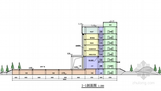 [湖南]某公安局七层办公楼建筑方案文本-图7