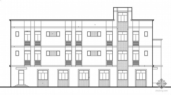 垃圾焚烧厂建筑设计资料下载-某污水厂三层综合楼建筑设计方案