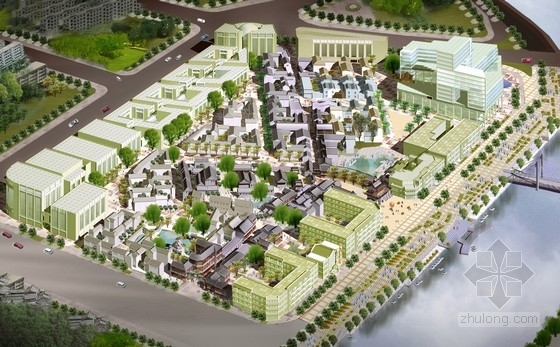 商业街商业区案例资料下载-[天津]大型商业区规划及单体设计方案文本