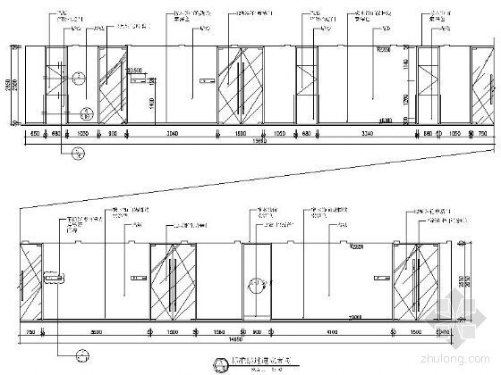 浦发银行室内精装饰工程施工图-过道