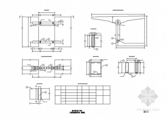 连续梁劲性骨架cad资料下载-连续钢构特大桥主桥箱梁劲性骨架一般构造节点详图设计