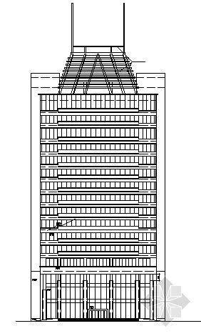 多层办公楼方案图资料下载-某十八层办公楼建筑方案图