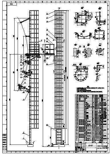 混凝土直梯资料下载-某鼠笼直梯结构节点构造详图