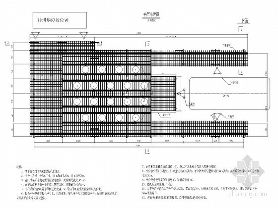 深水钢管桩贝雷架栈桥工程施工方案全套资料（150页 附栈桥设计图 计算书）-墩施工平台布置图 