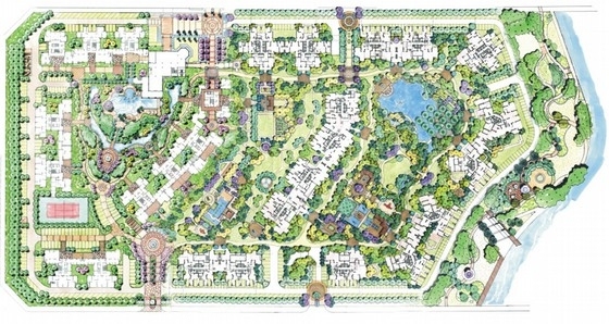 居住区PS文件资料下载-[成都]居住区景观规划概念设计方案
