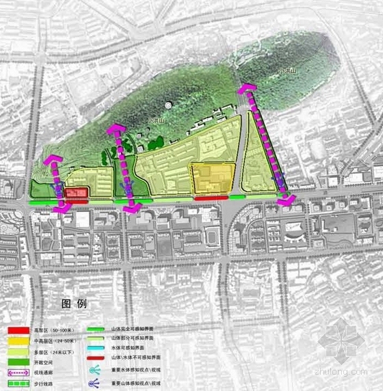 [武汉]城市主干道生态交通道路沿线城市规划设计方案-分析图