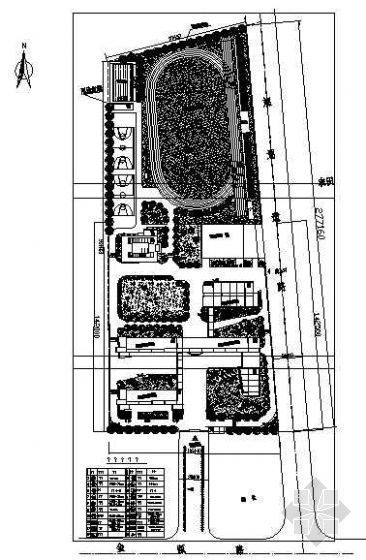 小学绿化景观方案资料下载-东关小学绿化总平面