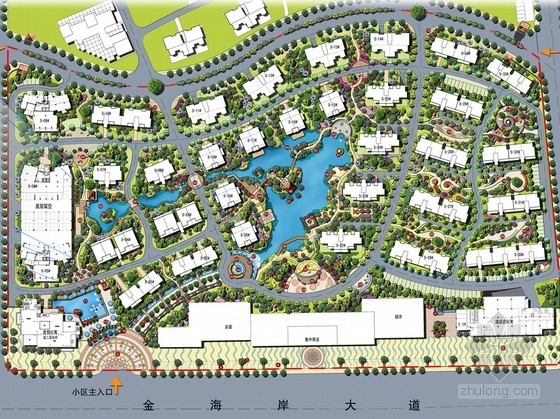 东南亚风情入口施工图资料下载-[广西]滨海闽南印象东南亚风情住宅区景观规划设计方案