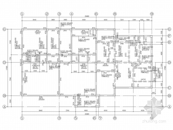 9层洋房施工图资料下载-3层欧式别墅洋房结构施工图