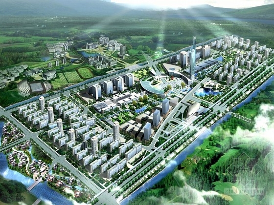 大学城方案设计CAD资料下载-[南京]江南大学城景观规划设计方案