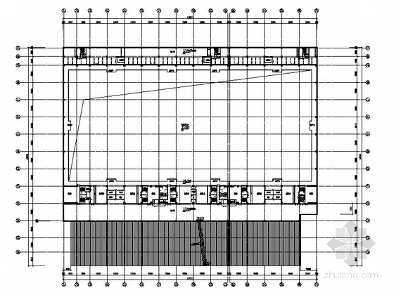 [重庆]现代风格高层国际会展中心设计施工图-现代风格高层国际会展中心设计平面图