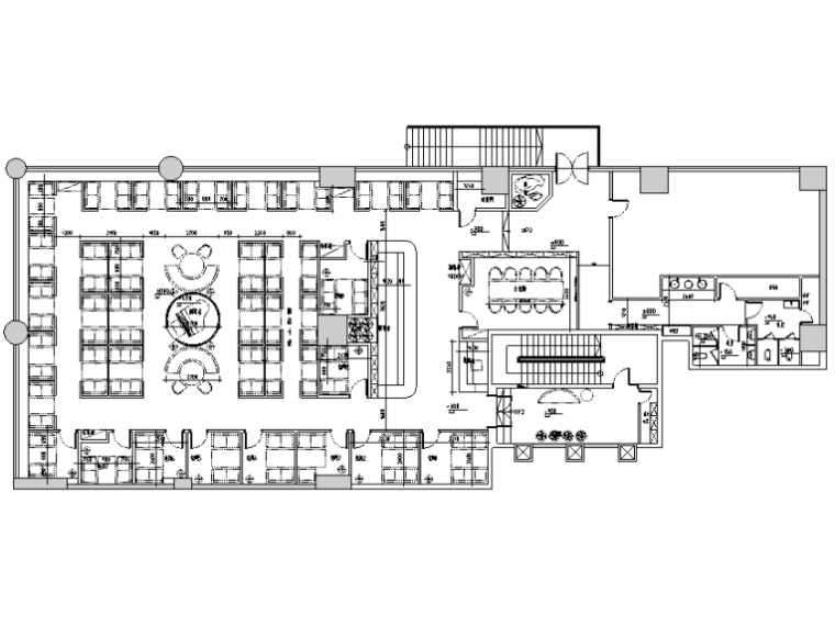 星巴克咖啡尺寸资料下载-[新疆]现代中式风格上岛咖啡餐饮空间设计施工图（附效果图）