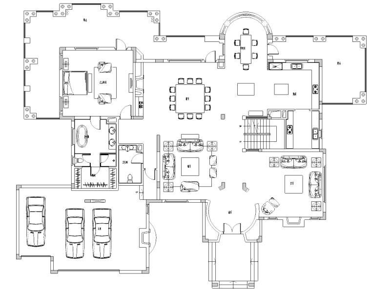 昱湖壹号施工图资料下载-[广东]广州意大利风格九龙湖H5别墅施工图