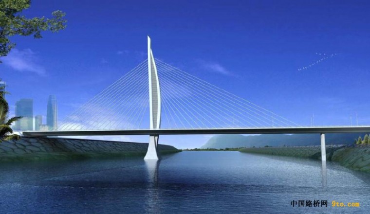 独塔斜拉桥施工工期资料下载-四川省达州市首座风帆式斜拉桥完成封顶施工