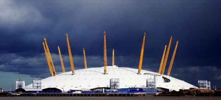地标性建筑100m资料下载-世界著名钢结构建筑赏析——伦敦千年穹顶