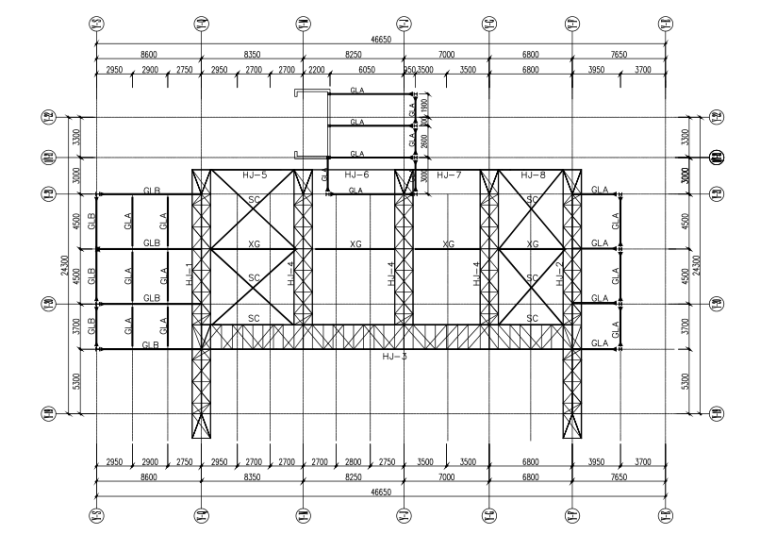 圆拱形管桁架施工图纸资料下载-管桁架结构冷却塔罩棚钢结构施工图