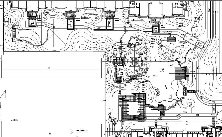 [北京]知名地产东郡居住区北区部分图纸施工图设计（CAD）-空影潭详图一