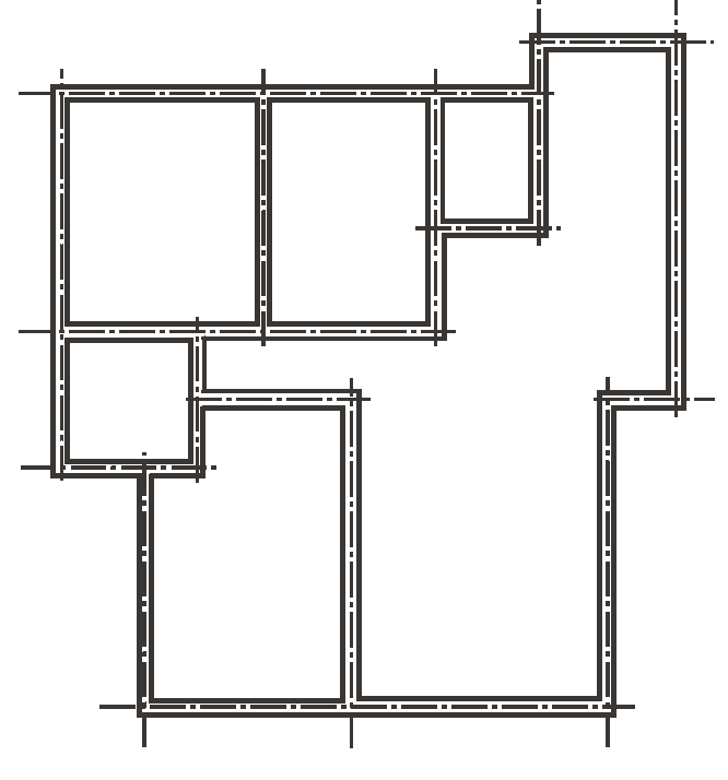 建筑识图与AutoCAD之十四建筑CAD制备实例（141页）-修改多余墙角线