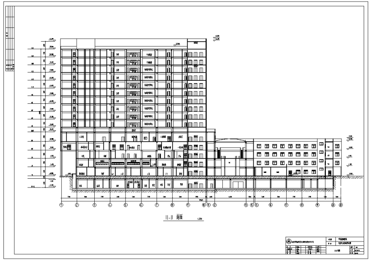 平煤总院初步设计方案及施工图（56张）-剖面图