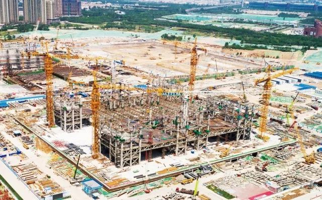 西安丝路国际会议中心6.5万吨主体钢结构5月30日封顶_27