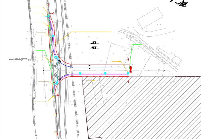 [广东]2018新建道路及配套工程预算书(全套图纸)-道路照明平面图